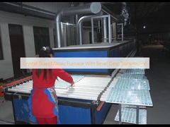 Κρυστάλλινο γυάλινο κλίβανο με μεταφορά μηχανών